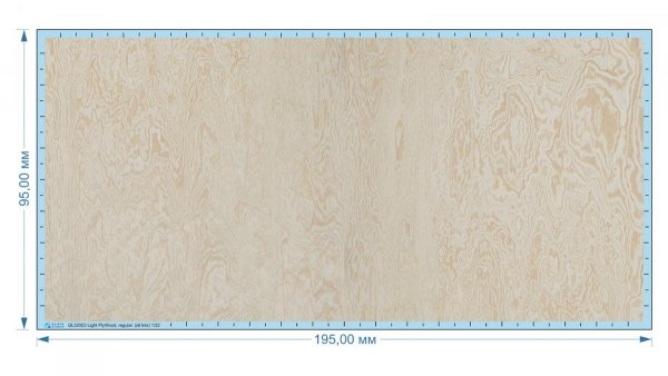 Quinta Studio QL32003 Light plywood, regular 1/32