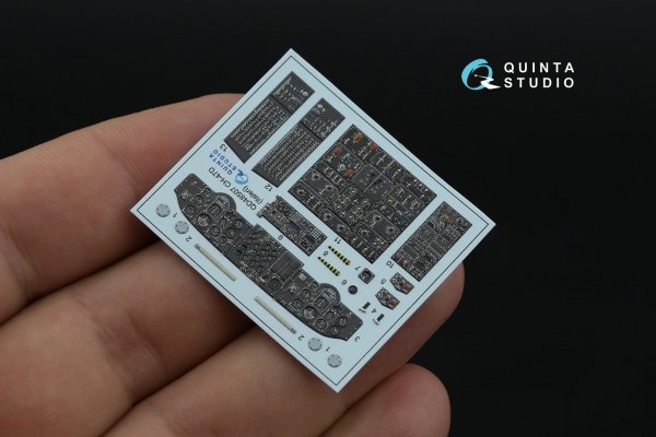 Quinta Studio QD48507 CH-47D 3D-Printed coloured Interior on decal paper (Italeri) 1/48