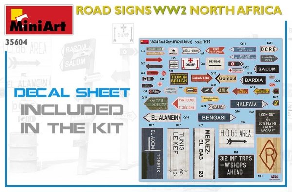 MiniArt 35604 Road Signs WW2 North Africa 1/35