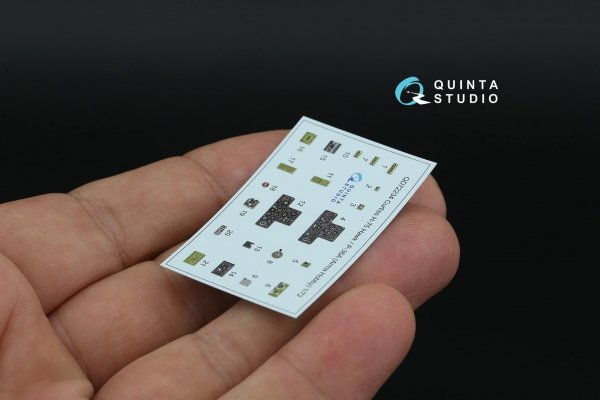 Quinta Studio QD72234 Curtiss H-75 Hawk/P-36A 3D-Printed &amp; coloured Interior on decal paper (Arma Hobby) 1/72