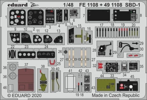 Eduard 491108 SBD-1 1/48 ACADEMY