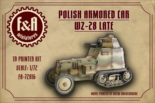 F&amp;A Miniatures FA-72016 WZ.28 Late 1/72