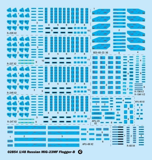 Trumpeter 02854 MIG-23MF Flogger-B (1:48)