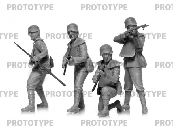 ICM 35721 WWI Italian Infantry in armor 1/35