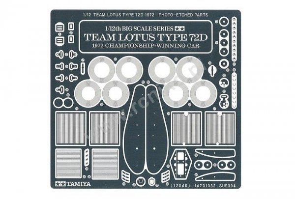 Tamiya 12046 Team Lotus Type 72D 1972 (1:12)
