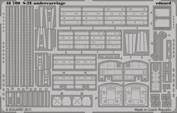 Eduard 48700 S-2E undercarriage 1/48 Kinetic