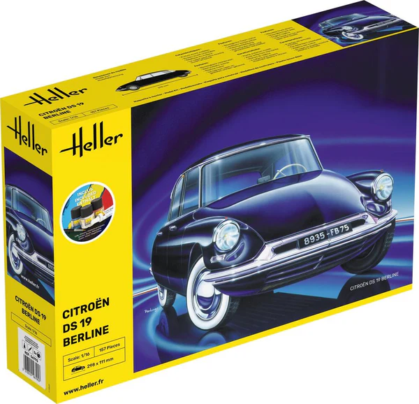 Heller 56795 STARTER KIT Citroën DS 19 Berline 1/16