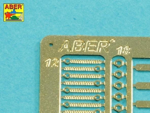 Aber 16029 Handles for towing ropes and tensioning the tracks of Tiger I and King Tiger tanks 1/16