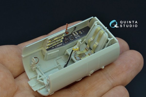 Quinta Studio QD32069 Me 262A 3D-Printed &amp; coloured Interior on decal paper (Revell) 1/32