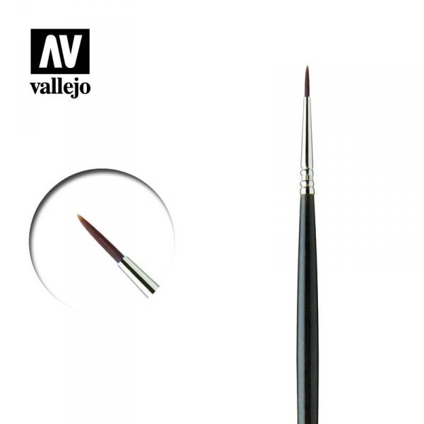 Vallejo RK25400 Finest Kolinsky Tajmyr Sable (Marta Kolinsky Tajmyr) NO. 4/0