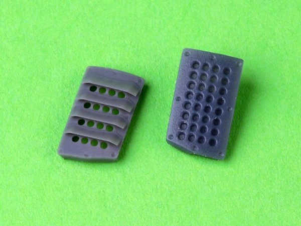 Master AM-48-194 P-51 Mustang - pokrywa wlotu powietrza do gaźnika - typ z żaluzjami dla RAF - wersja B (do modelu Meng) 1/48