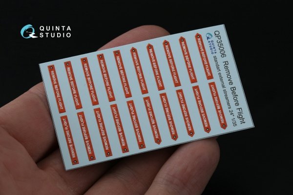Quinta Studio QP35006 Remove Before Flight standart external streamer 24, 20 Pcs 1/35