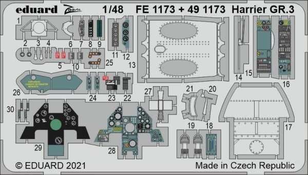 Eduard 491173 Harrier GR.3 KINETIC 1/48