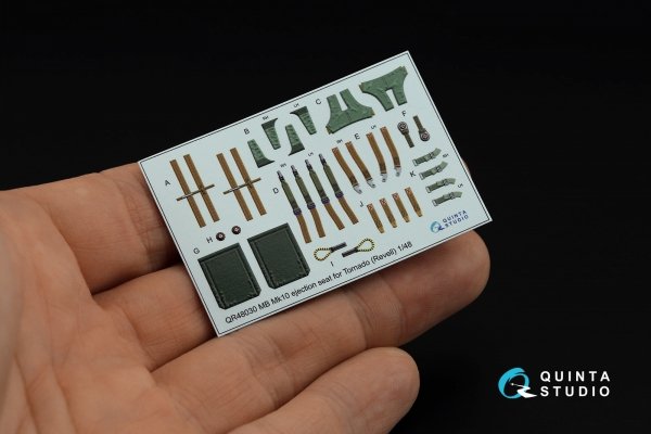 Quinta Studio QD+48054 Tornado IDS German 3D-Printed &amp; coloured Interior on decal paper (Revell) (with 3D-printed resin parts) 1/48