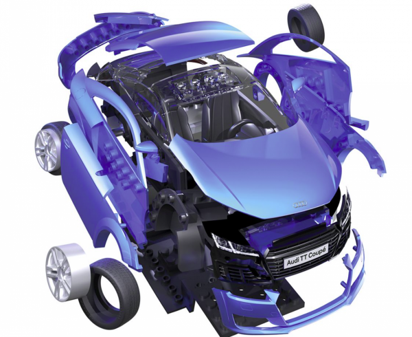 Airfix 6054 QUICKBUILD Audi TT Coupe - Blue