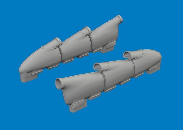 Eduard 6481185 Hawker Hurricane Mk.I - Exhaust Rounded (3D-Printed / for Arma Hobby Kits) 1/48