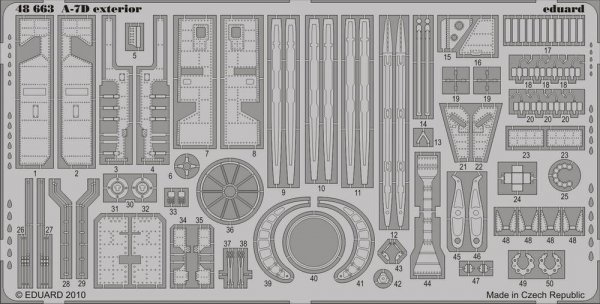 Eduard 48663 A-7D exterior 1/48 Hobby Boss