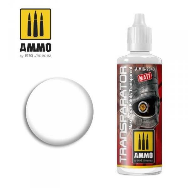 AMMO of Mig Jimenez 2043 TRANSPARATOR MATE 60 ML