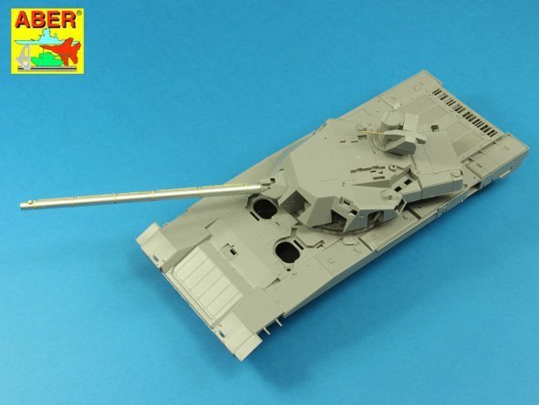 Aber 35 L-187 Armament for Russian Main Battle Tank T-14 ARMATA barrel for 125 mm 2A82-1M cannon &amp; barrel for 12,7 mm Kord AA MG 1/35