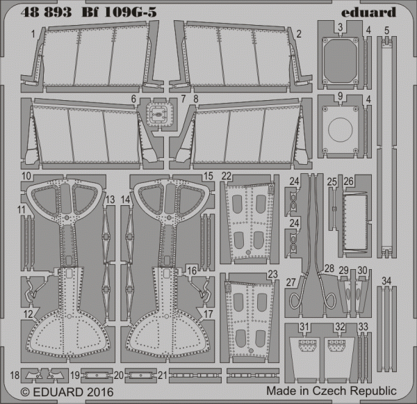 Eduard 48893 Bf 109G-5 EDUARD 1/48