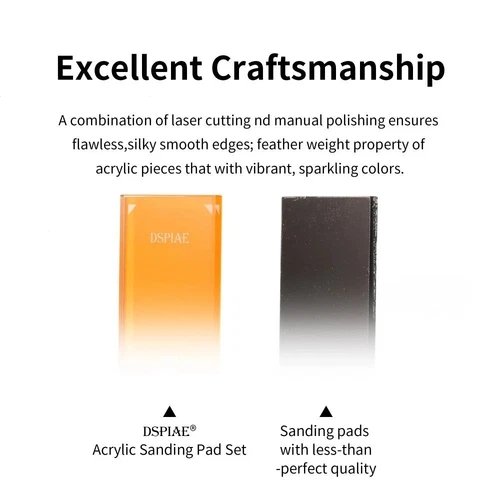 DSPIAE PT-SP02 Acrylic Sanding Pad Set (3 pcs)