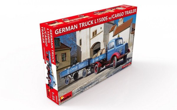 MiniArt 38023 GERMAN TRUCK L1500S w/CARGO TRAILER 1/35