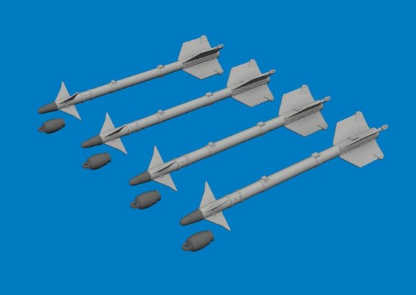 Eduard 672443 AIM-9 M/L (3D-Printed / 4 Missiles) 1/72