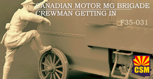 Copper State Models F35-031 Canadian Motor MG Brigade Crewman getting in 1/35