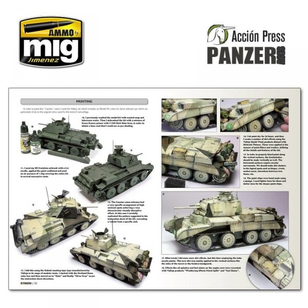 AMMO of Mig Jimenez 60 Panzer Aces Armor Modelling Magazine 60 - poradnik dla modelarzy