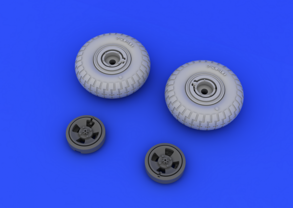 Eduard 648118 Spitfire wheels - 4 spoke w/ pattern 1/48 (EDUARD)