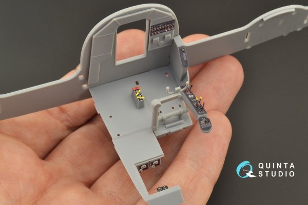 Quinta Studio QDS-48266 He 111H-3/H-6 3D-Printed &amp; coloured Interior on decal paper ( ICM ) (Small version) 1/48