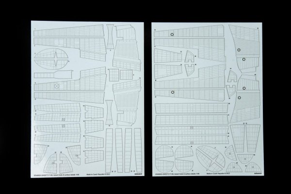 Eduard ER48003 P-38J raised rivets &amp; surface details TAMIYA 1/48