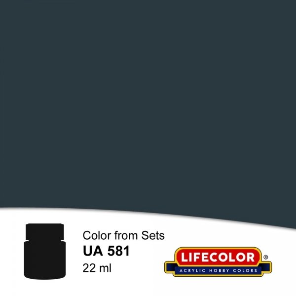 Lifecolor UA581 Acrylic Aircraft Colors Non Specular Sea Blue FS35042 22ml