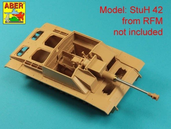 Aber 35l-336 Muzzle brake base barrel for German / lufa bez hamulca do StuG.III, Ausf.G &amp; SyuG.IV tank guns 1/35