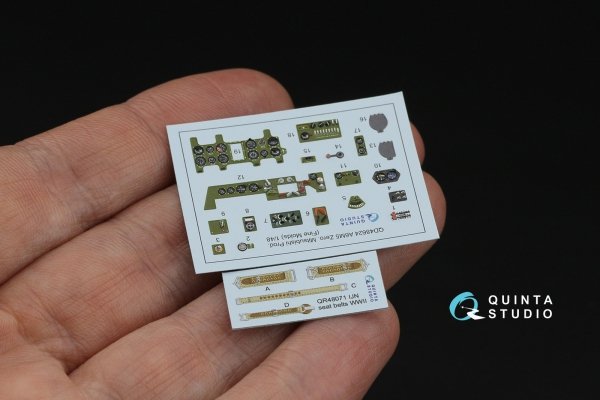 Quinta Studio QD48624 A6M5 Zero, Mitsubishi Prod. 3D-Printed &amp; coloured Interior on decal paper (Fine Molds) 1/48