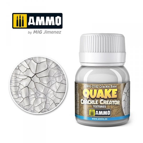 AMMO of Mig Jimenez 2182 QUAKE CRACKLE CREATOR TEXTURES Crackle Base 40ml