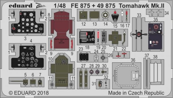 Eduard FE875 Tomahawk Mk. II AIRFIX 1/48