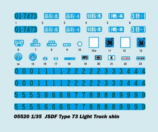 Trumpeter 05520 JSDF type 73 Light Truck 1/35