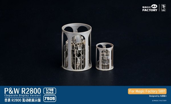 Magic Factory 7505 Pratt &amp; Whitney R2800 Engine - Separate Display Version Set 1 1/48