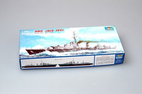 Trumpeter 05758 Tribal-class destroyer HMS Zulu (G18)1941 1/700