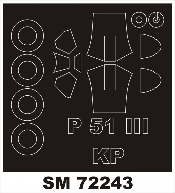 Montex SM72243 P-51 III MUSTANG KP