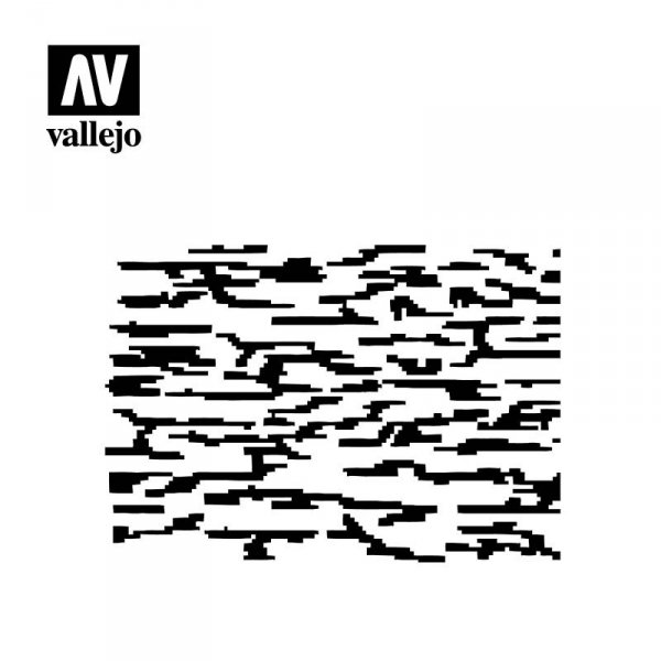 Vallejo ST-CAM004 Pixelated Modern Camo Stencil 1/35, 1/32