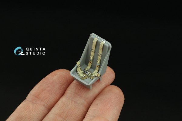 Quinta Studio QR+32033 WWII Luftwaffe fighter seatbelts (with metal buckles) (All kits) 1/32