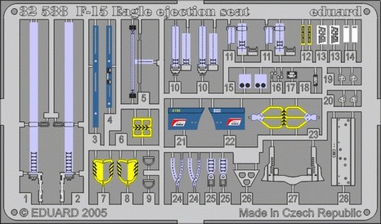 Eduard 32538 F-15C ejection seat 1/32 Tamiya