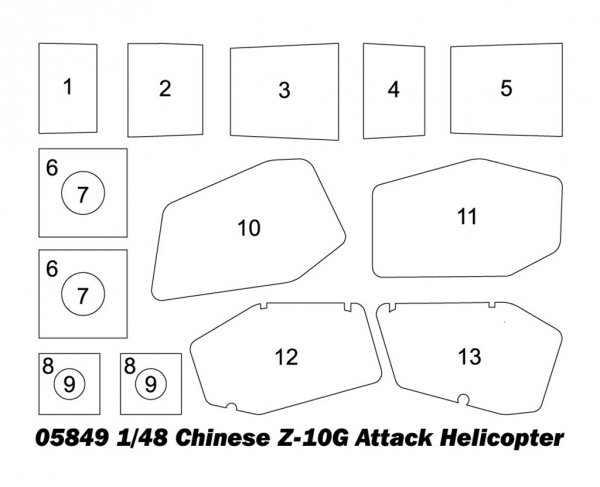 Trumpeter 05849 Chinese Z-10G Attack Helicopter 1/48