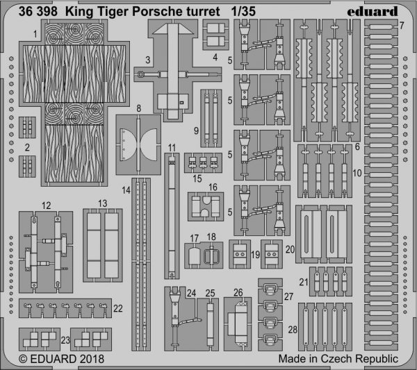 Eduard BIG3594 King Tiger Porsche 1/35 MENG