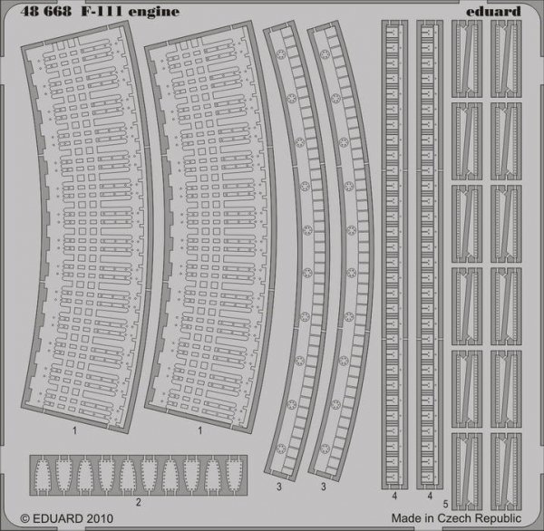 Eduard 48668 F-111 engine 1/48 Hobby Boss