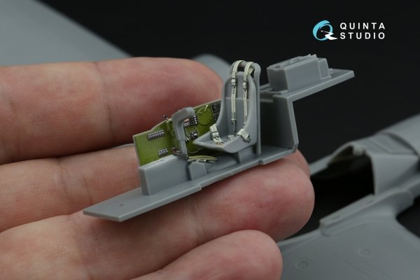 Quinta Studio QD48643 P-38J Lightning 3D-Printed &amp; coloured Interior on decal paper ( Hasegawa ) 1/48