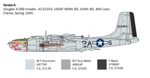Italeri 1274 A-26 B INVADER 1/72