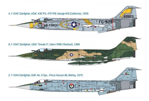 Italeri 1359 F-104 A/C STARFIGHTER (1:72)